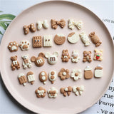 Animal Flowers Bowknot Resin Hairpin Earrings DIY Crafts Materials