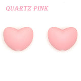 Heart Silicone Beads Teether Chewable BPA Newborn Nursing Baby Pearl