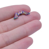 Rainbow Angel Wings Spacer Beads Charms For Jewelry Making DIY Keychain