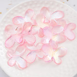 10-30Pcs Butterfly Acrylic Beads 21x30mm Spacer Loose Beads For Jewelry DIY