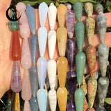10*30mm 13pcs Water Drop Beads Natural Stone Assorted Gems