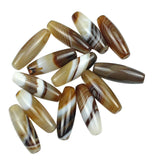 Natural Brown Agates Oval Shape Beads Stones Bracelet Accessory