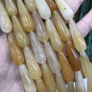10*30mm Water Drop Natural Stone Beads for Jewelry Making