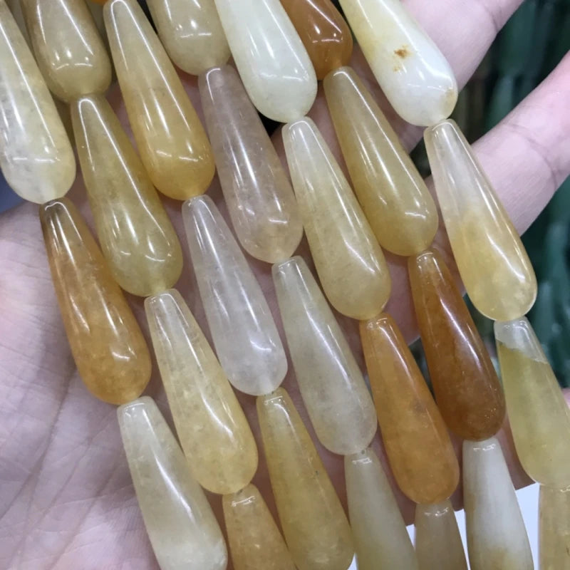 10*30mm Water Drop Natural Stone Beads for Jewelry Making