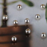 925 Sterling Silver Round Beads Spacer for Jewelry Making