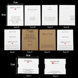 10-30pcs Make a Wish Card Earrings Necklaces Display Cards