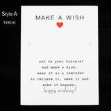 10-30pcs Make a Wish Card Earrings Necklaces Display Cards