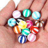 Acrylic Beads Mix Big Hole Ball Beads Jewelry Making Loose Spacer DIY Bracelet