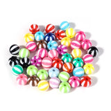 Acrylic Beads Mix Big Hole Ball Beads Jewelry Making Loose Spacer DIY Bracelet
