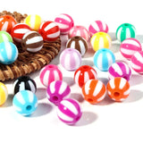 Acrylic Beads Mix Big Hole Ball Beads Jewelry Making Loose Spacer DIY Bracelet