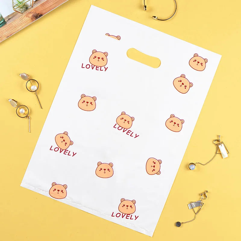 10-30pcs Small Plastic Bag for Jewelry/Earrings/Scarf/Socks Daisy Wedding Gift