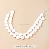 3mm Shell Beads Mother Of Pearl Heart Shape Spacer For Jewelry Making