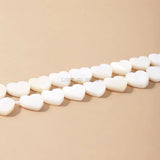 3mm Shell Beads Mother Of Pearl Heart Shape Spacer For Jewelry Making