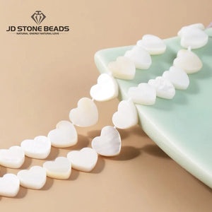 3mm Shell Beads Mother Of Pearl Heart Shape Spacer For Jewelry Making
