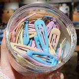 Colorful Hair Clips For Women Girls Kids Hair Accessories Snap Metal Barrettes