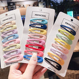 Colorful Hair Clips For Women Girls Kids Hair Accessories Snap Metal Barrettes