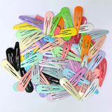 Colorful Hair Clips For Women Girls Kids Hair Accessories Snap Metal Barrettes