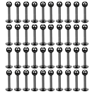 Stainless Steel Lip Rings Studs Labret Piercing Earrings Septum Nose Hoops
