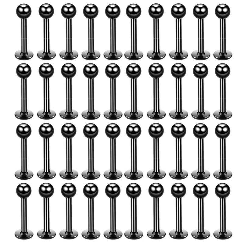 Stainless Steel Lip Rings Studs Labret Piercing Earrings Septum Nose Hoops