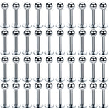Stainless Steel Lip Rings Studs Labret Piercing Earrings Septum Nose Hoops