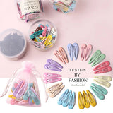 10-40Pcs Solid Color Hair Clips For Women Girls Kids Hair Accessories