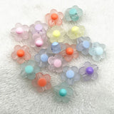 17mm Acrylic Sunflower Beads for Jewelry Making DIY (10-40pcs)