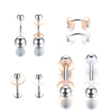 Silicone Discs for Earrings Back, Transparent Anti-Hyperplasia Fixing Ring