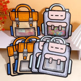 Schoolbag Shape Self Sealing Snack Bag Gift Bag Jewelry Packaging
