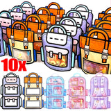 Schoolbag Shape Self Sealing Snack Bag Gift Bag Jewelry Packaging