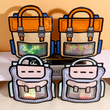 Schoolbag Shape Self Sealing Snack Bag Gift Bag Jewelry Packaging