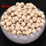 Natural Wood Beads Large Hole Wooden Beads 8-20mm