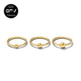 G23 Titanium Nose Ring Head Welding Ball Clip Piercing Jewelry