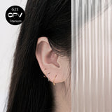 G23 Titanium Nose Ring Head Welding Ball Clip Piercing Jewelry