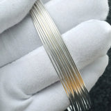 10/50/100cm S999 Solid Pure Silver Wire DIY Fine Jewelry Making