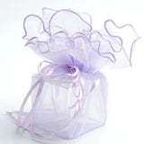 Round Organza Drawstring Jewelry Bags Wedding Christmas Pouches 5Z