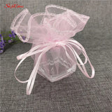 100pcs 26/35cm Organza Drawstring Bags Wedding/Gift/Fcandy