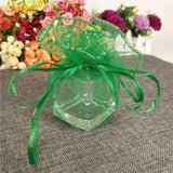 10/50/100pcs Tulle Organza Drawstring Pouch Wedding Bags 5Z