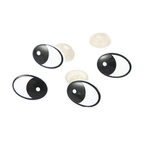 10-50MM Oval Safety Eyes for Bear Puppet Crafts DIY Toys