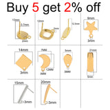 50PCS Stainless Steel Hoop Earrings Findings DIY French Earrings Hook Supplies