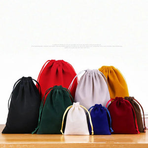 Velvet Drawstring Pouches Jewelry Gift Display Wedding Decoration Bags