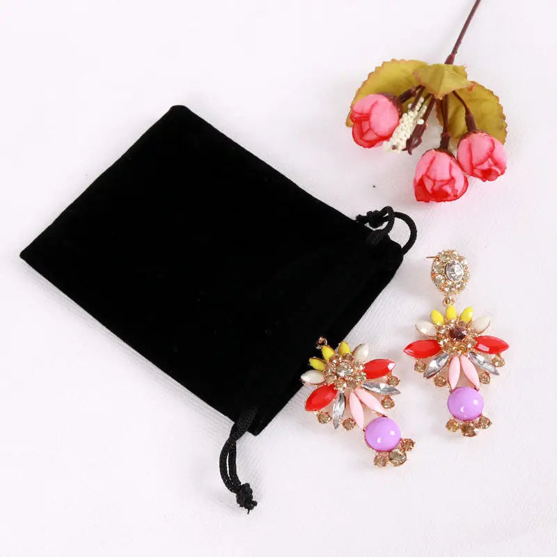 Velvet Drawstring Pouches Jewelry Gift Display Wedding Decoration Bags