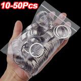 Stainless Steel Key Chain Blank Metal Keyring 25/30mm Round Split Keych