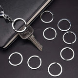 Stainless Steel Key Chain Blank Metal Keyring 25/30mm Round Split Keych