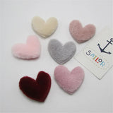 10-50Pcs Love Heart Padded Patches DIY Craft Supplies