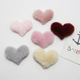 10-50Pcs Love Heart Padded Patches DIY Craft Supplies