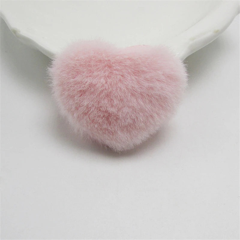 10-50Pcs Love Heart Padded Patches DIY Craft Supplies