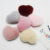 10-50Pcs Love Heart Padded Patches DIY Craft Supplies