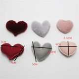 10-50Pcs Love Heart Padded Patches DIY Craft Supplies