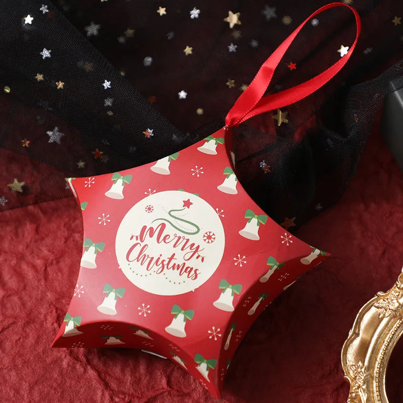 10/50Pcs Christmas Gift Boxes Santa Claus Xmas Tree Candy Bags