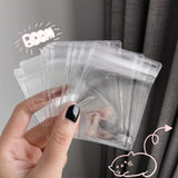 10-50Pcs Transparent Jewelry Storage Bag Sealed Anti-oxidation Multi-compartment